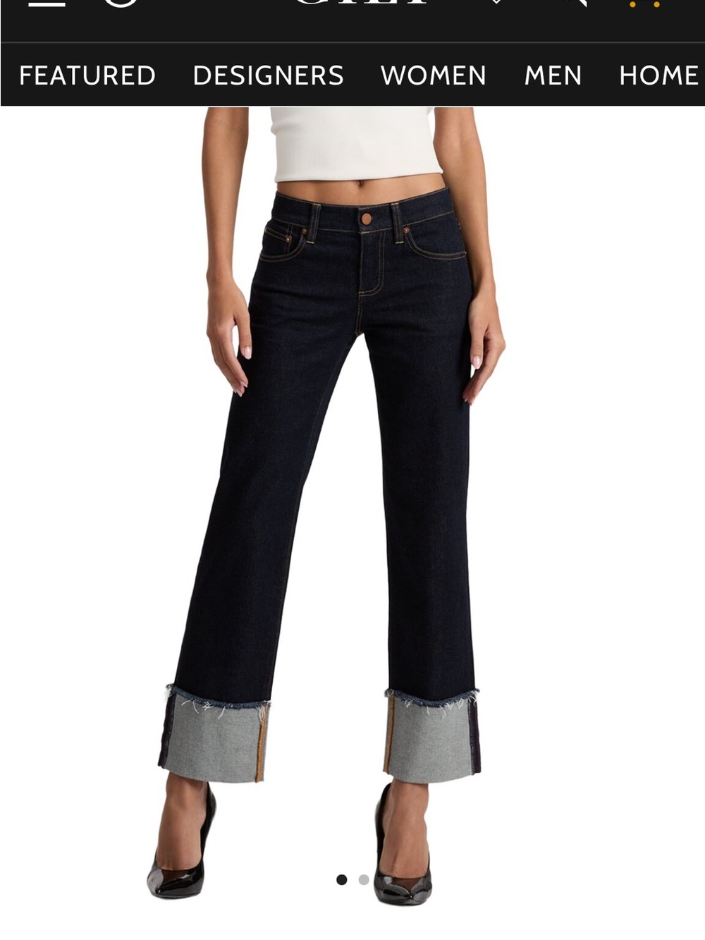 Alice + Olivia Abilene Ultra Low-Rise Skinny Jean